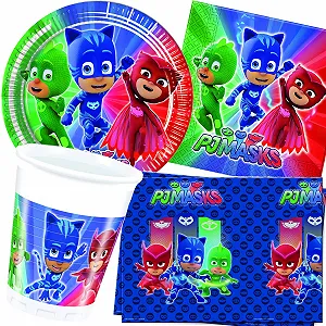 Купити Набір посуду для вечірки Procos PJ Masks, тарілки, стакани, серветки, скатертина, дитяча тематика, Герої в піжамах, Catboy - Фото 1 Набір посуду для вечірки Procos PJ Masks, тарілки, стакани, серветки, скатертина, дитяча тематика, Герої в піжамах, Catboy - Фото 1