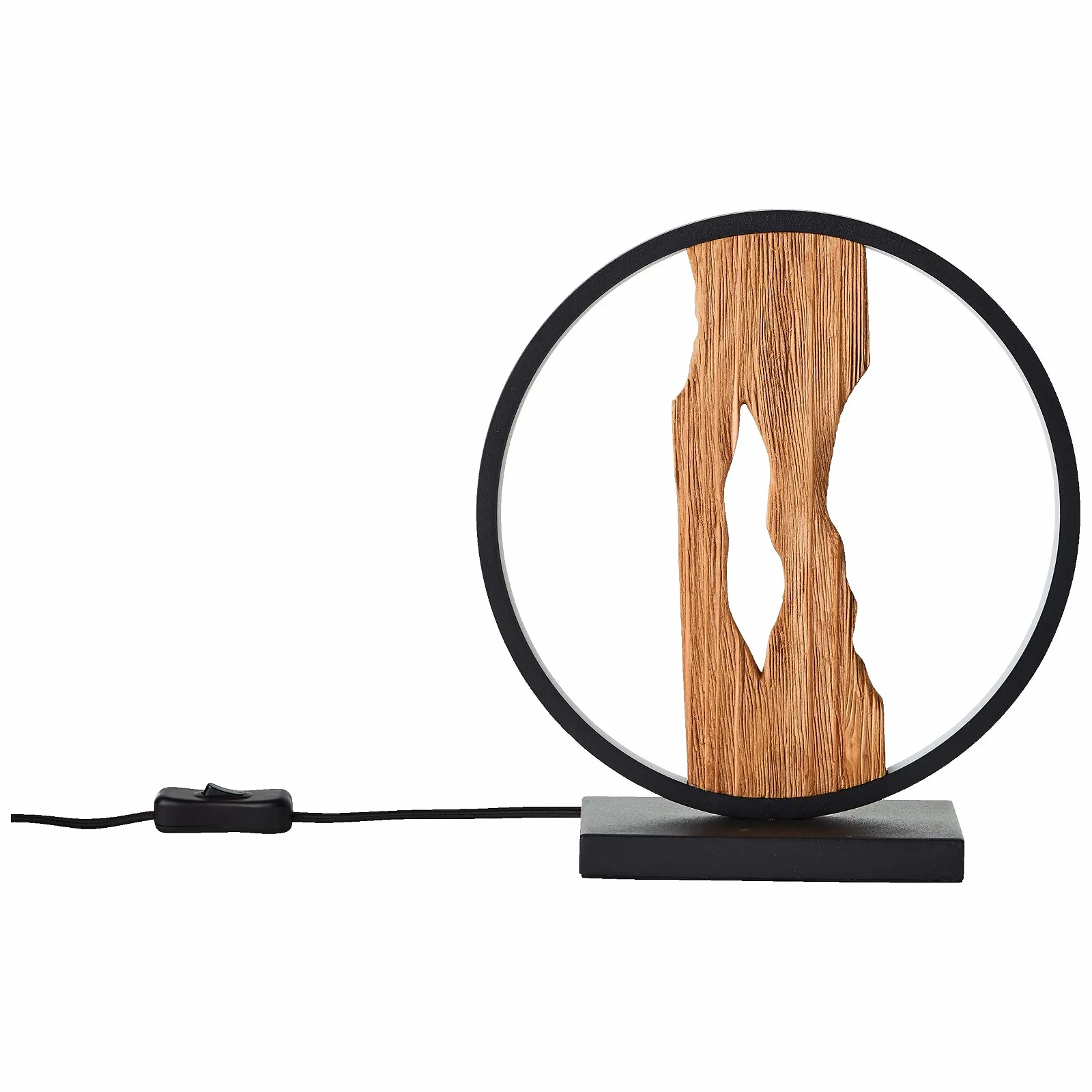 Настольная лампа Lightbox LED 28 см 7.5 Вт 850 лм 3000 К алюминий/металл/дерево (сосна Монтерей) Черный/Коричневый, фото №6