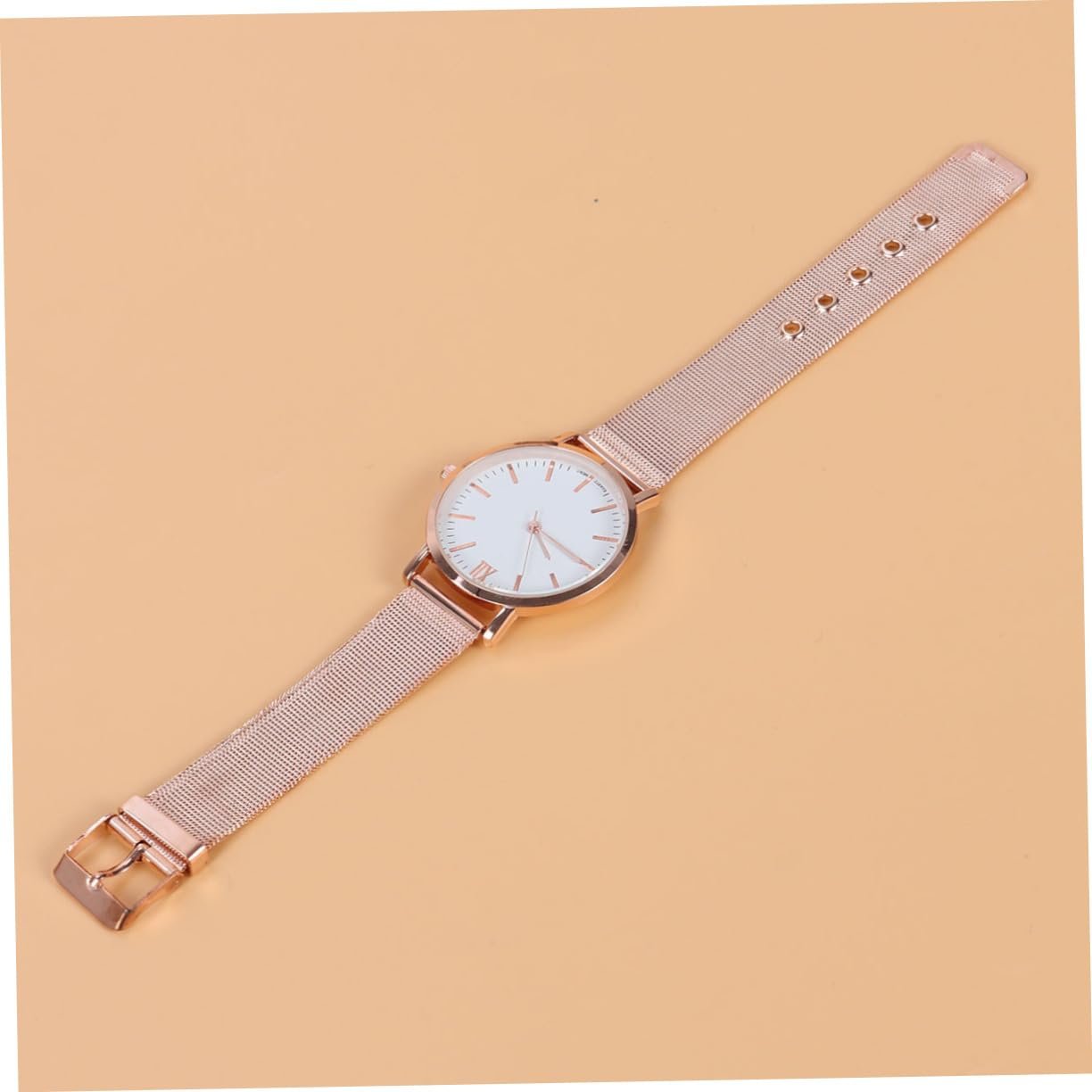 Кварцевые наручные часы OATIPHO Мода Сетчатый ремешок Кварцевые часы Сплав Сетчатые часы Часы с сетчатым ремнем, Розовое золото, фото №9