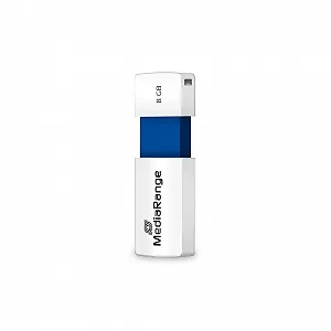 Купити USB-накопичувач MediaRange MR971 8 ГБ USB 2.0 White - Фото 1 USB-накопичувач MediaRange MR971 8 ГБ USB 2.0 White - Фото 1