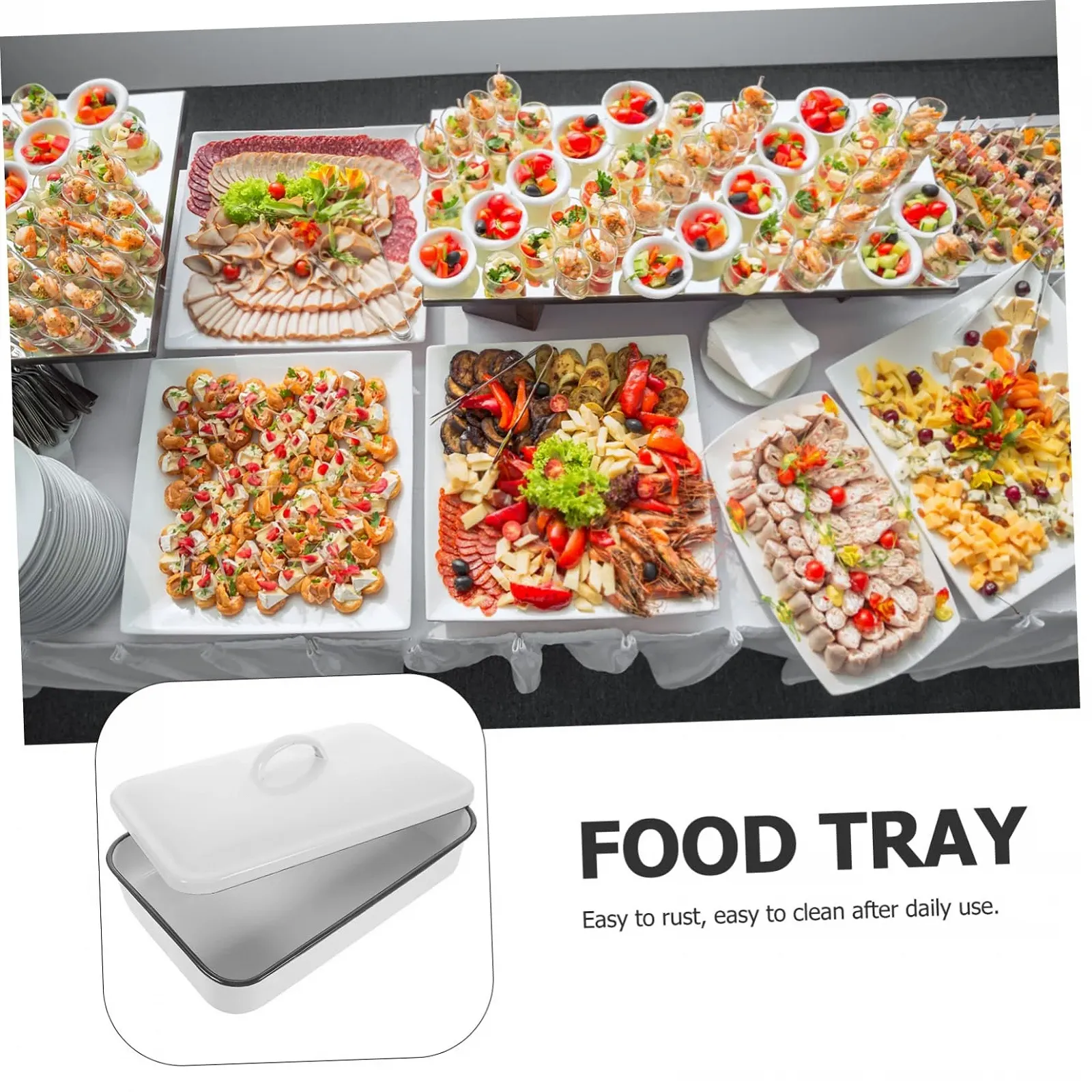 Форма для запікання Garneck емальована жаростійка зносостійка прямокутна, фото №2 Форма для запікання Garneck емальована жаростійка зносостійка прямокутна, фото №2