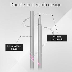 Подводка для нижних ресниц с двойным кончиком Grey Black + Grey Brown synthetic.ua - Фото 1