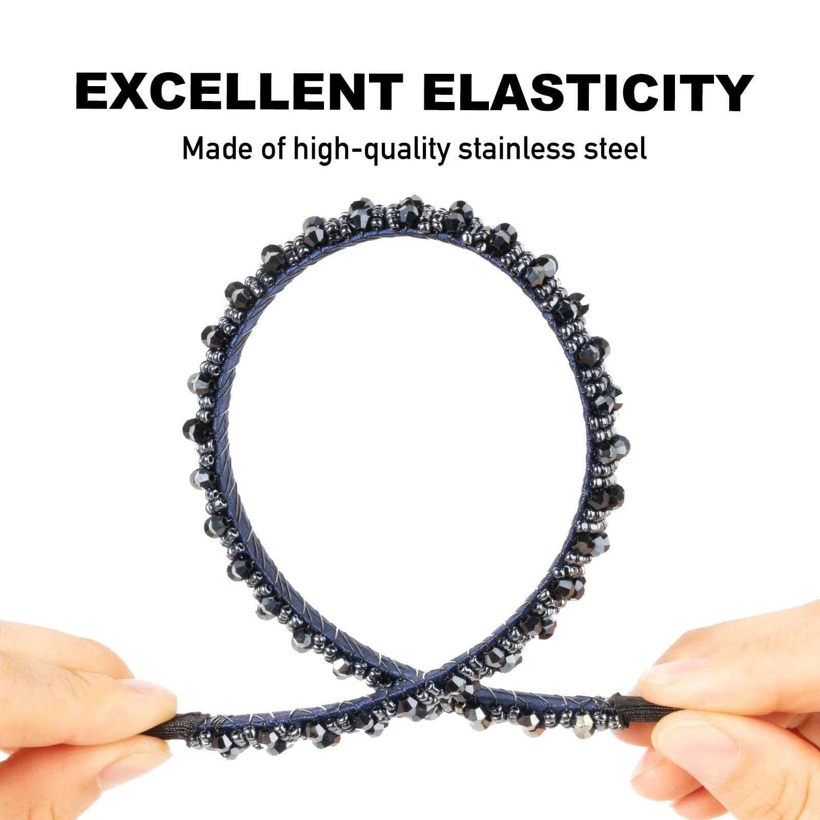 Обруч для волос с 3 стразами Dirndl, фото №3