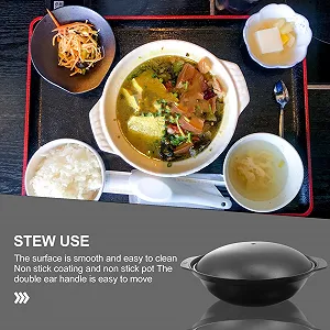 Кастрюля алюминиевая с крышкой антипригарное покрытие универсальная для риса и тушения synthetic.ua - Фото 1