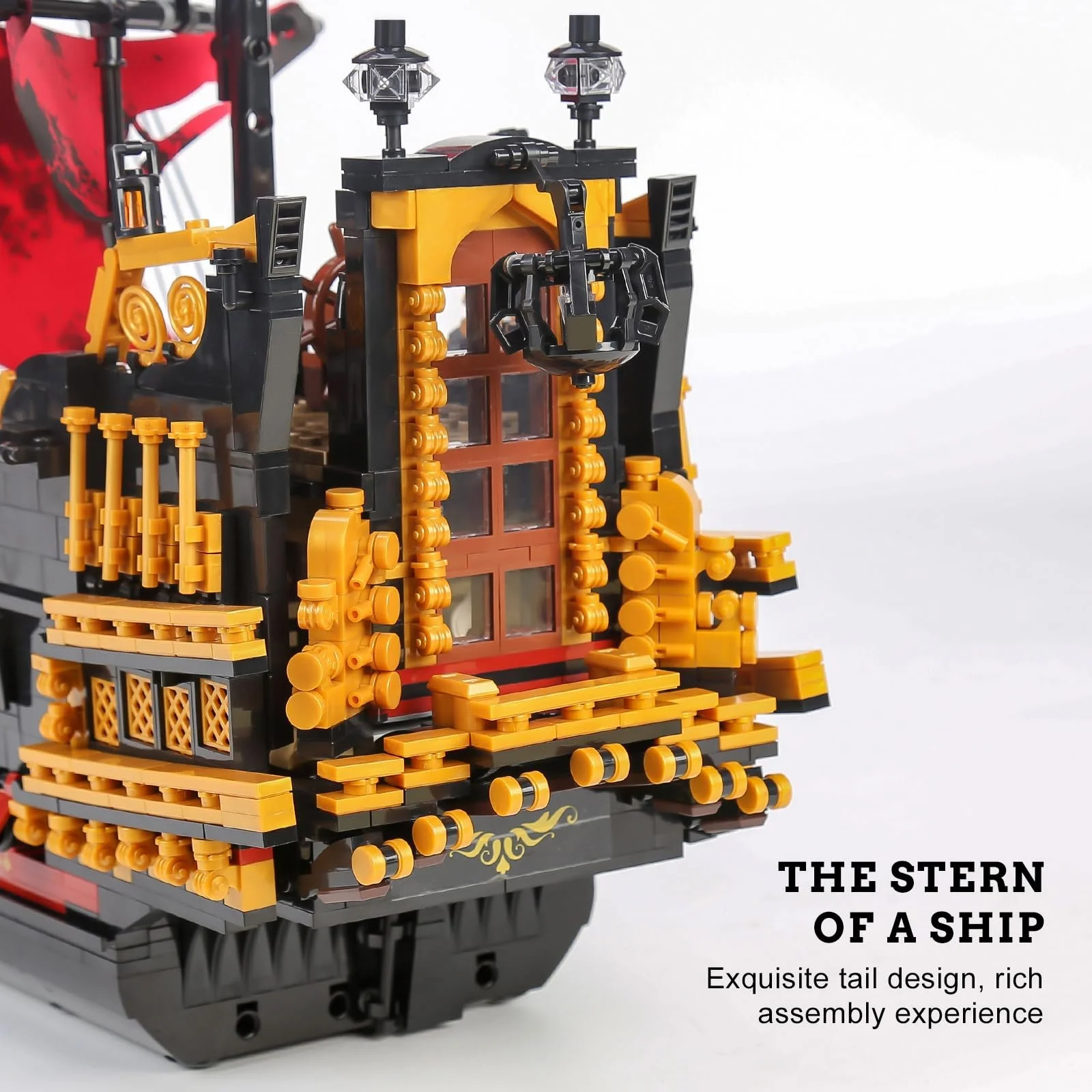 Конструктор Пиратский Корабль Mould King Series 13109 Queen Anna's Revenge 3139 деталей Цвет не указан, фото №4 Конструктор Пиратский Корабль Mould King Series 13109 Queen Anna's Revenge 3139 деталей Цвет не указан, фото №4