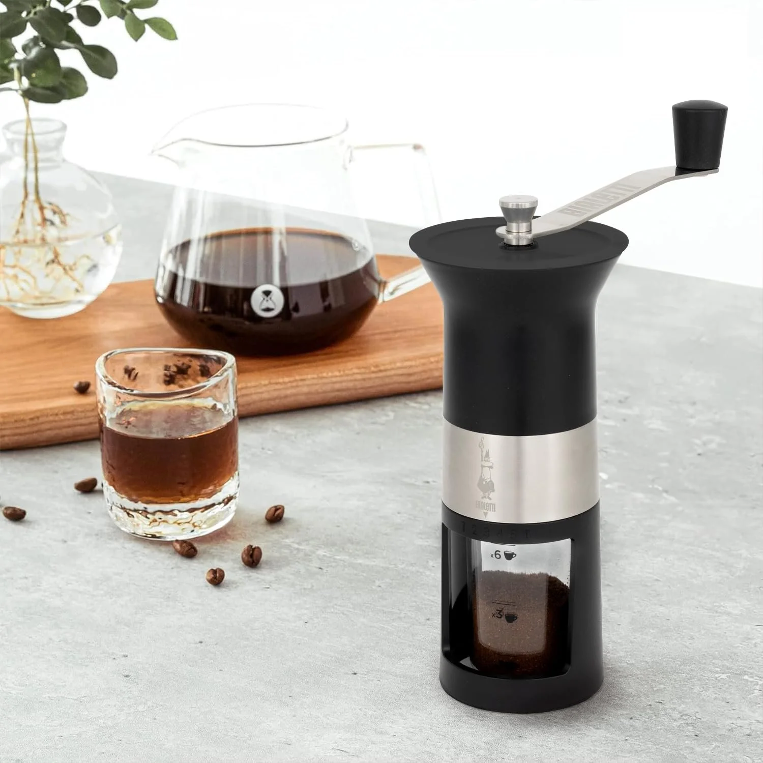 Ручная кофемолка Bialetti Сталь Матовый Черный, фото №6 Ручная кофемолка Bialetti Сталь Матовый Черный, фото №6