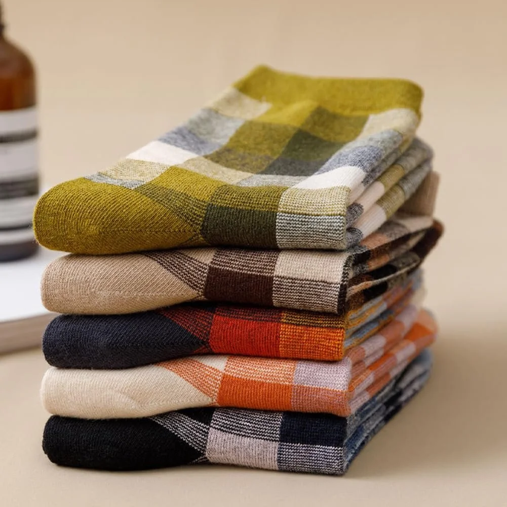 Носки AKAMAS Укороченные, в клетку, 5 пар, фото №3 Носки AKAMAS Укороченные, в клетку, 5 пар, фото №3