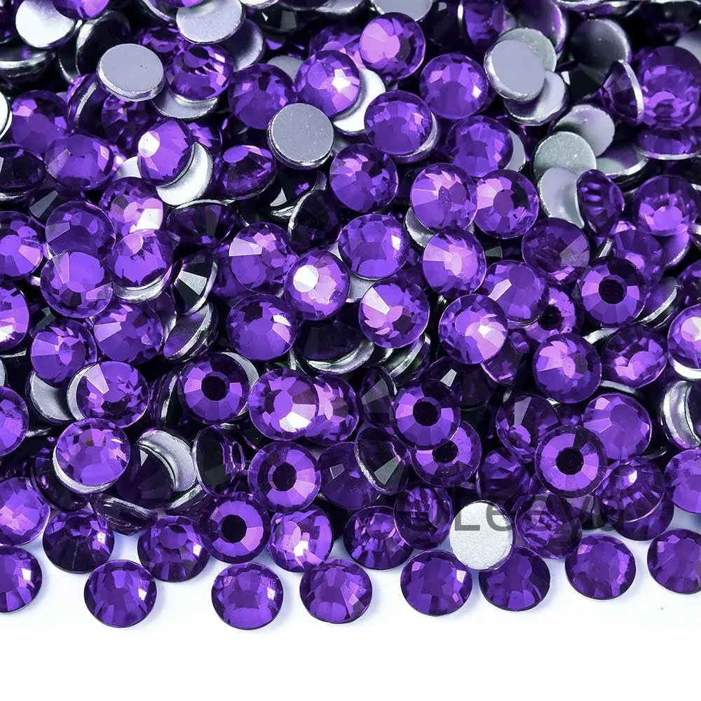 Стразы Плоские светящиеся без HotFix эффекта SS6-SS30, стеклянные стразы для дизайна ногтей, как на фото, SS20 ">– 1440 шт, фото №1