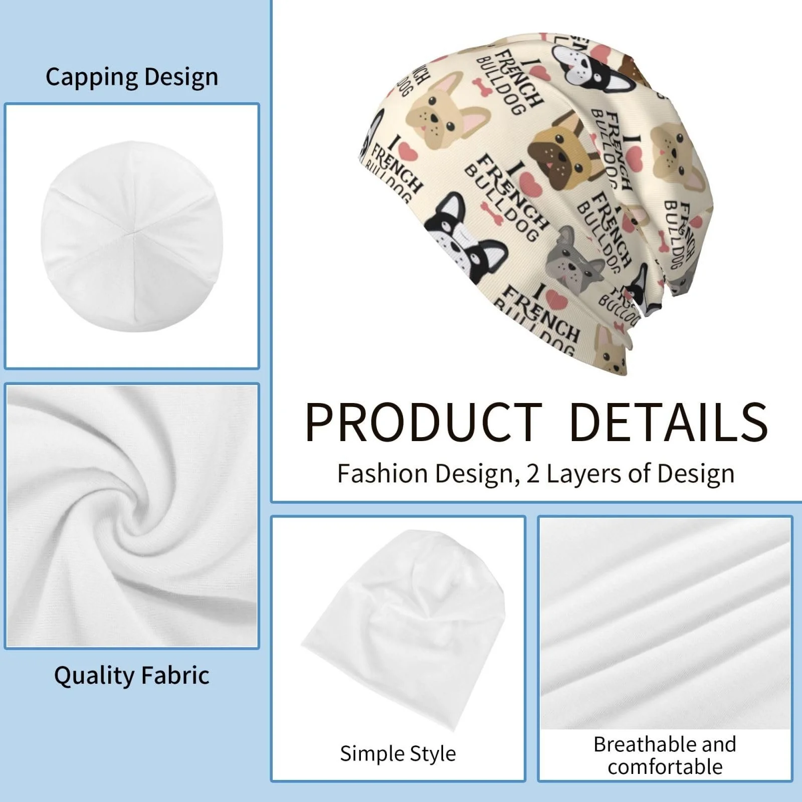 Стильная Унисекс Вязаная Шапка с Цветочным Принтом, фото №7