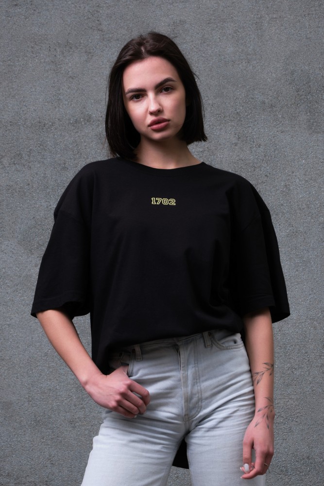 Оверсайз футболка з принтом Without pop culture black, фото №5 Оверсайз футболка з принтом Without pop culture black, фото №5