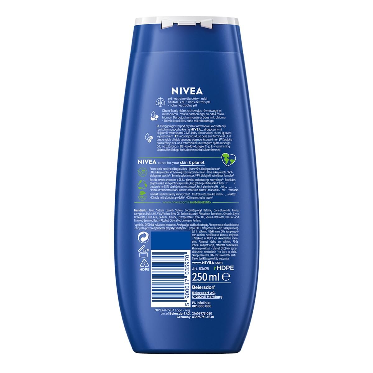 Гель для душа NIVEA Creme Care 250 мл, фото №1