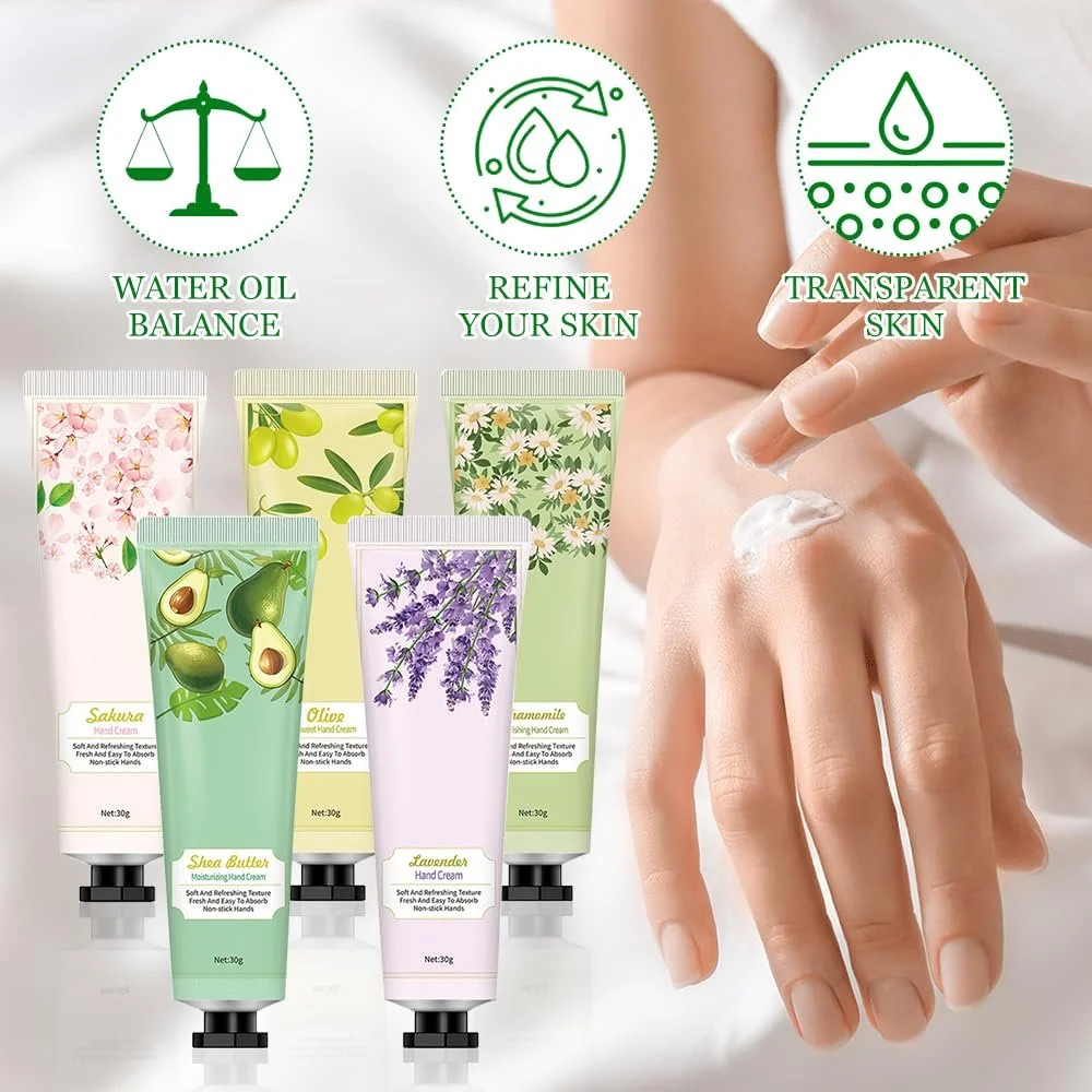 Крем для рук Intensive Care, швидко вбирається, ідея подарунка, інтенсивний догляд для сухих рук (5 шт. в упаковці), фото №5