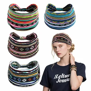 Купить Повязка на голову Модная Женская Широкая Мягкая Богемна - Фото 1 Повязка на голову Модная Женская Широкая Мягкая Богемна - Фото 1