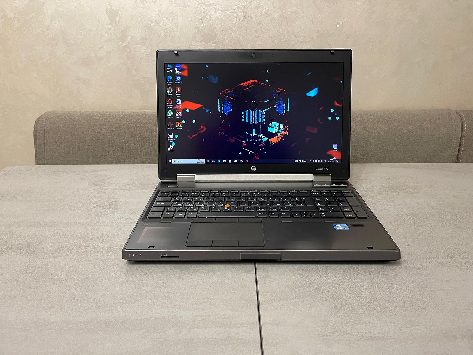 Ноутбук HP EliteBook 8570w, 15,6" FHD, i7-3720QM, 12GB, 64GB SSD+500GB HDD, Nvidia 2GB, фото №1