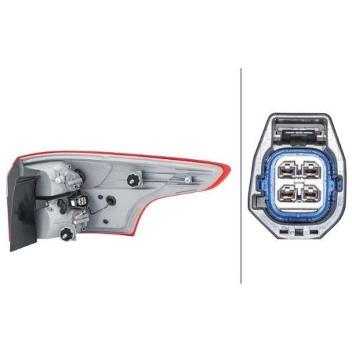 Задний фонарь HELLA 2VA 354 995-151 для FORD, левый, фото №2