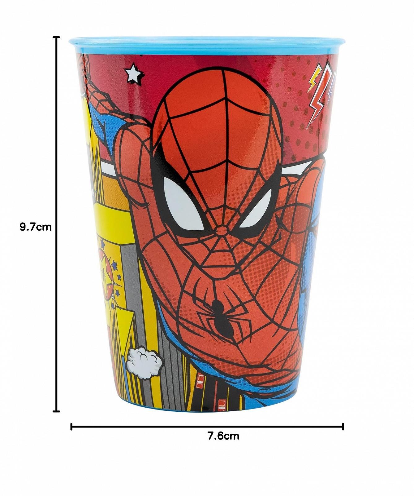 Дитяча багаторазова чашка Stor з BPA-free пластику Spiderman Midnight Flyer, 260 мл, прозора, фото №4