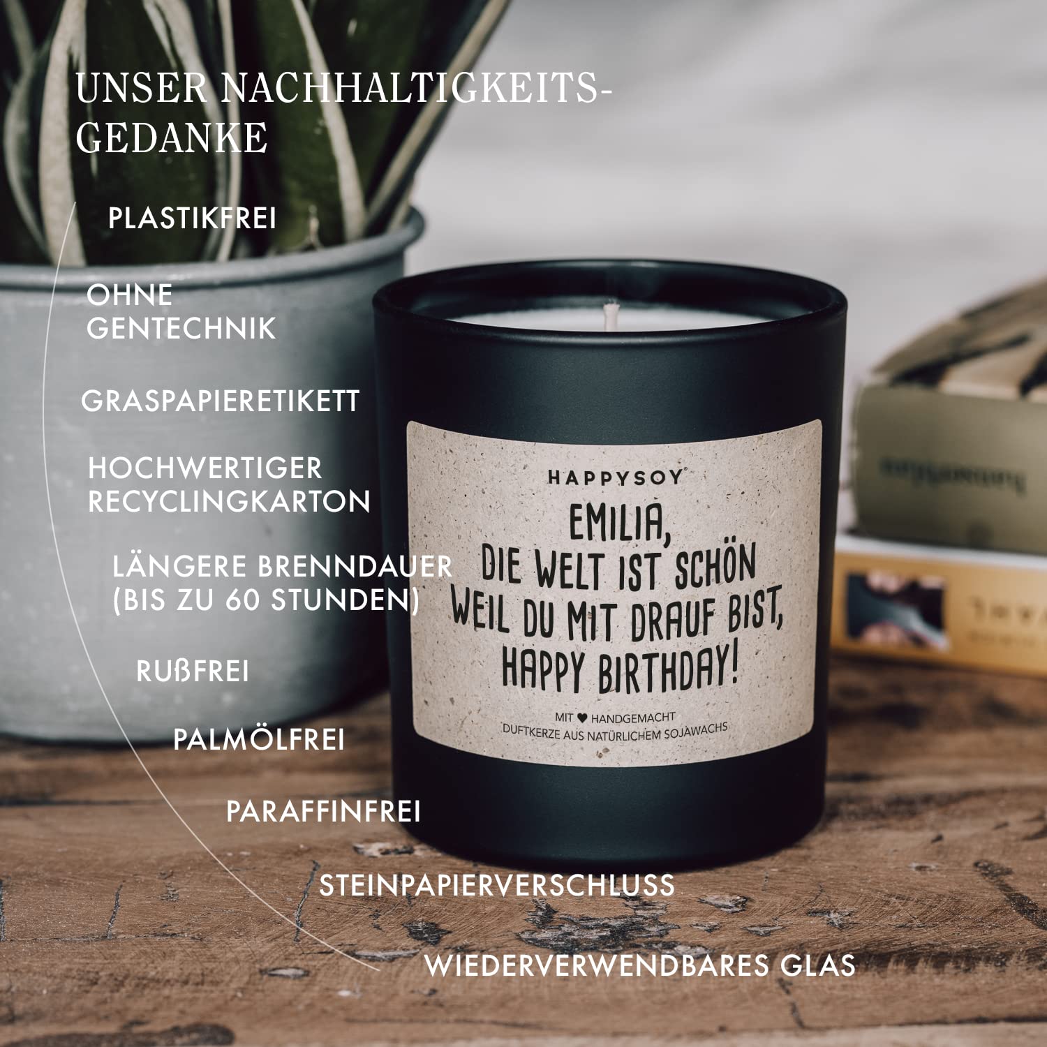 Персоналізована ароматизована свічка з ім'ям, фото №3