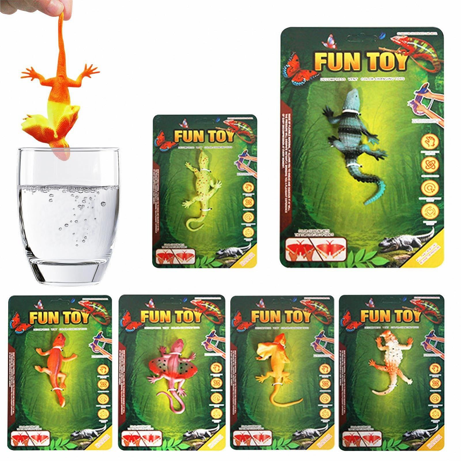 Іграшка для ванни Ящірки, що змінюють колір, 6 шт., фото №1