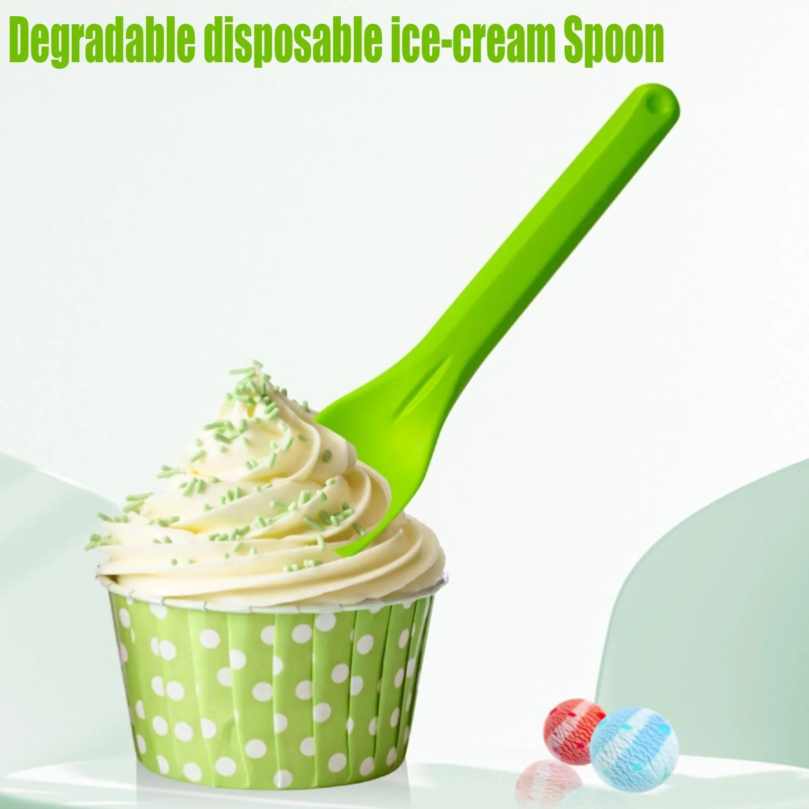 Набір ложок для морозива 100 шт,, фото №4