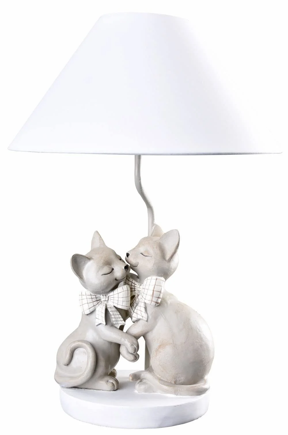 Настольная лампа Palazzo cw613 Фигурка кота для детской комнаты Белая, фото №1