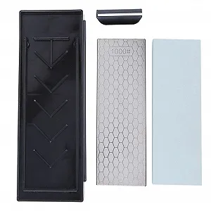 Точильний камінь набір високої твердості з підставкою-футляром - Фото 1