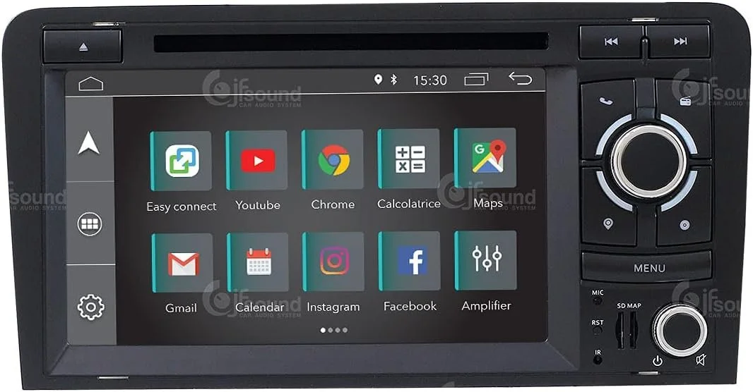 Автомагнітола 7" JfSound JF-0310I для Audi A3 (2003-2012) 2/16GB Android 9.0 DVD Black, фото №1
