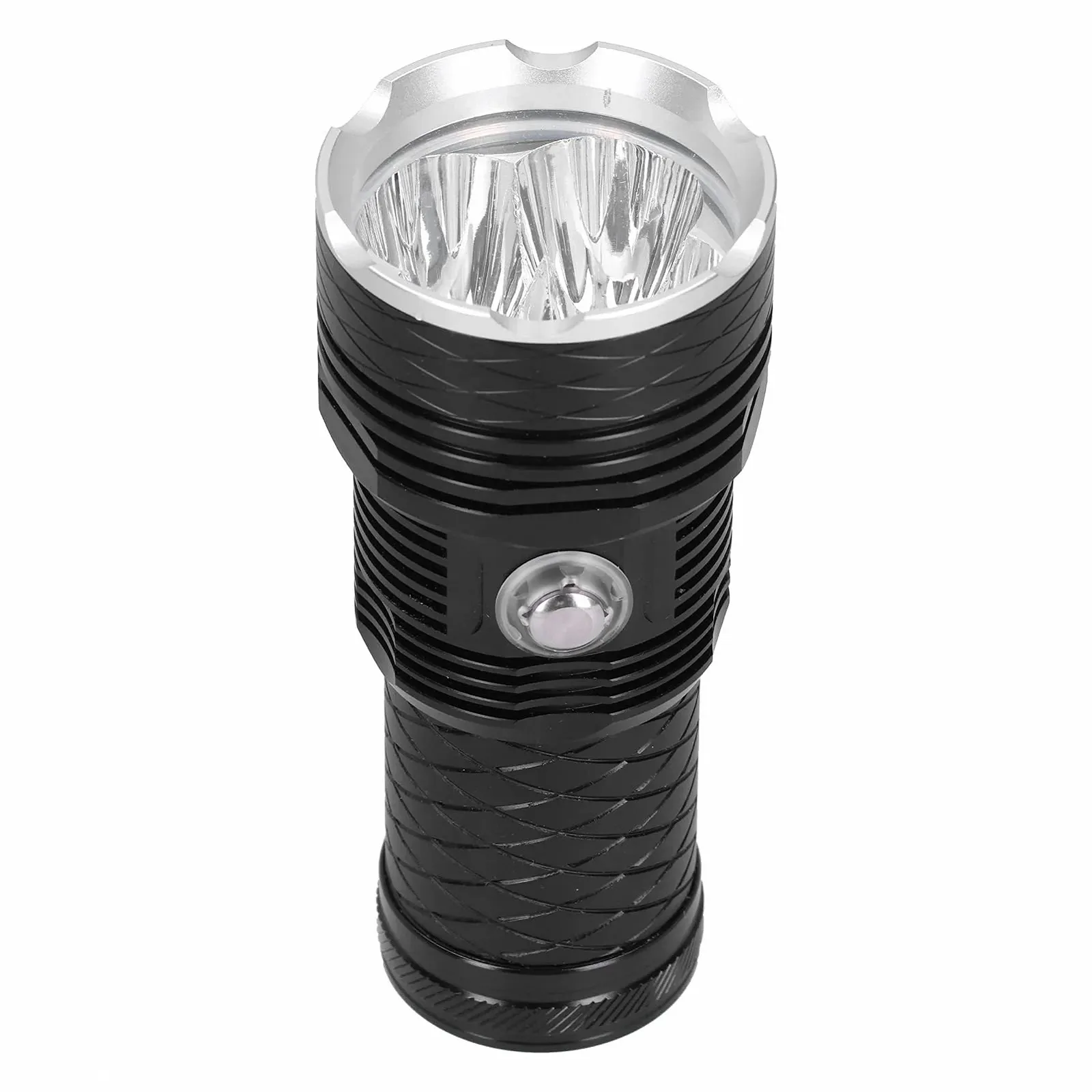 Ліхтар для дайвінгу XHP70.2 LED, водонепроникний IPX8, професійний, глибина 80 м, дальність 300 м, чорний/сріблястий, фото №2