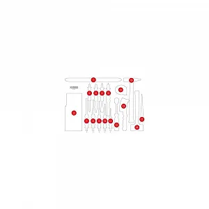 Купить Пенопластовая вставка для органайзера KS TOOLS 811.1017-97 - Фото 1 Пенопластовая вставка для органайзера KS TOOLS 811.1017-97 - Фото 1