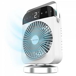 Настільний охолоджувач повітря Cecotec EnergySilence 600 DeskChill Smart Rotate 10 Вт 300 мл 4 швидкості Таймер LED-підсвітка 7 кольорів - Фото 1