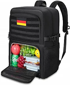 Рюкзак для ноутбука BERTASCHE 17.3" з термовідділенням Тактичний Чорний - Фото 1