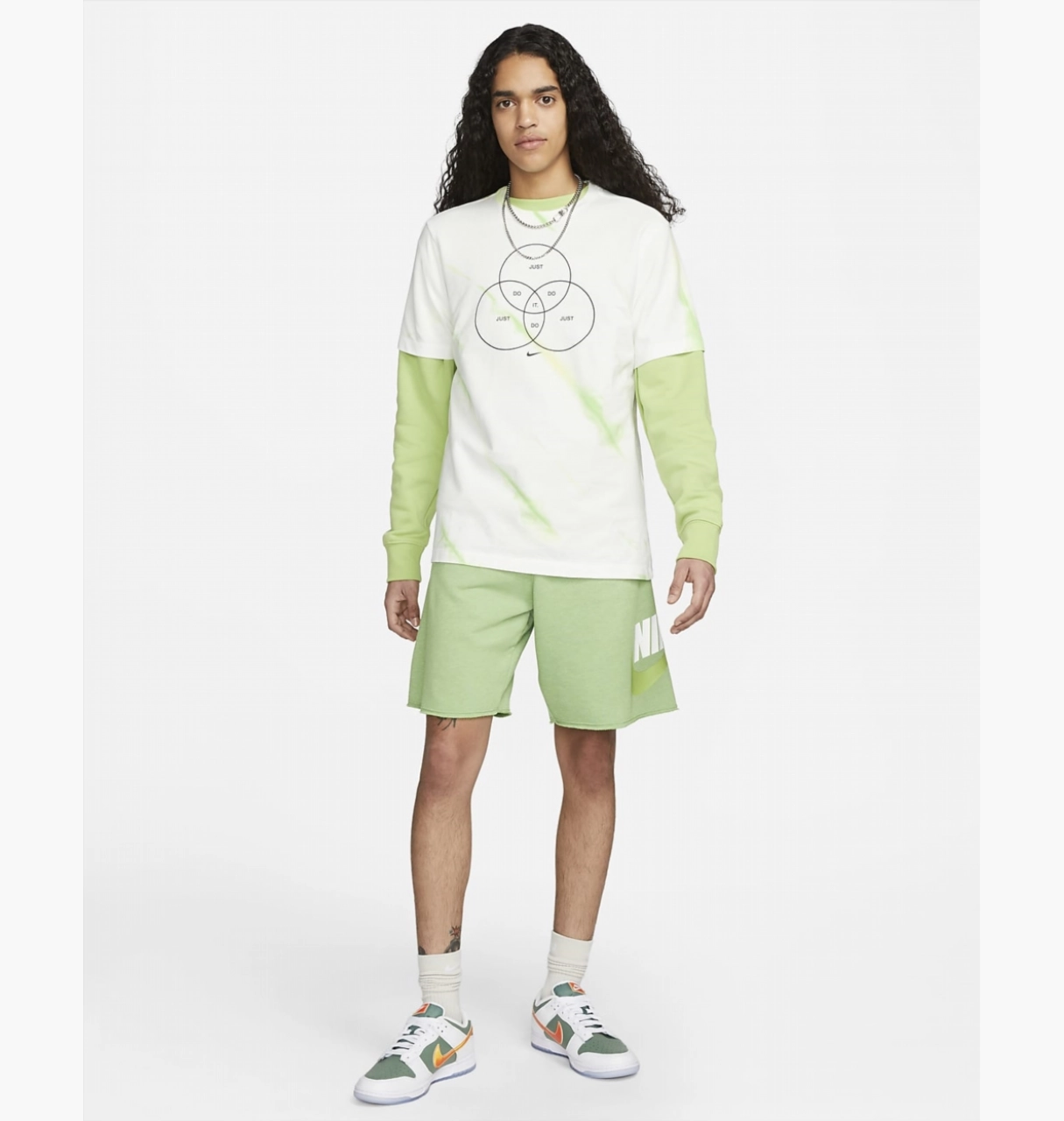 Футболка Nike Tye Dye GREEN M, фото №5