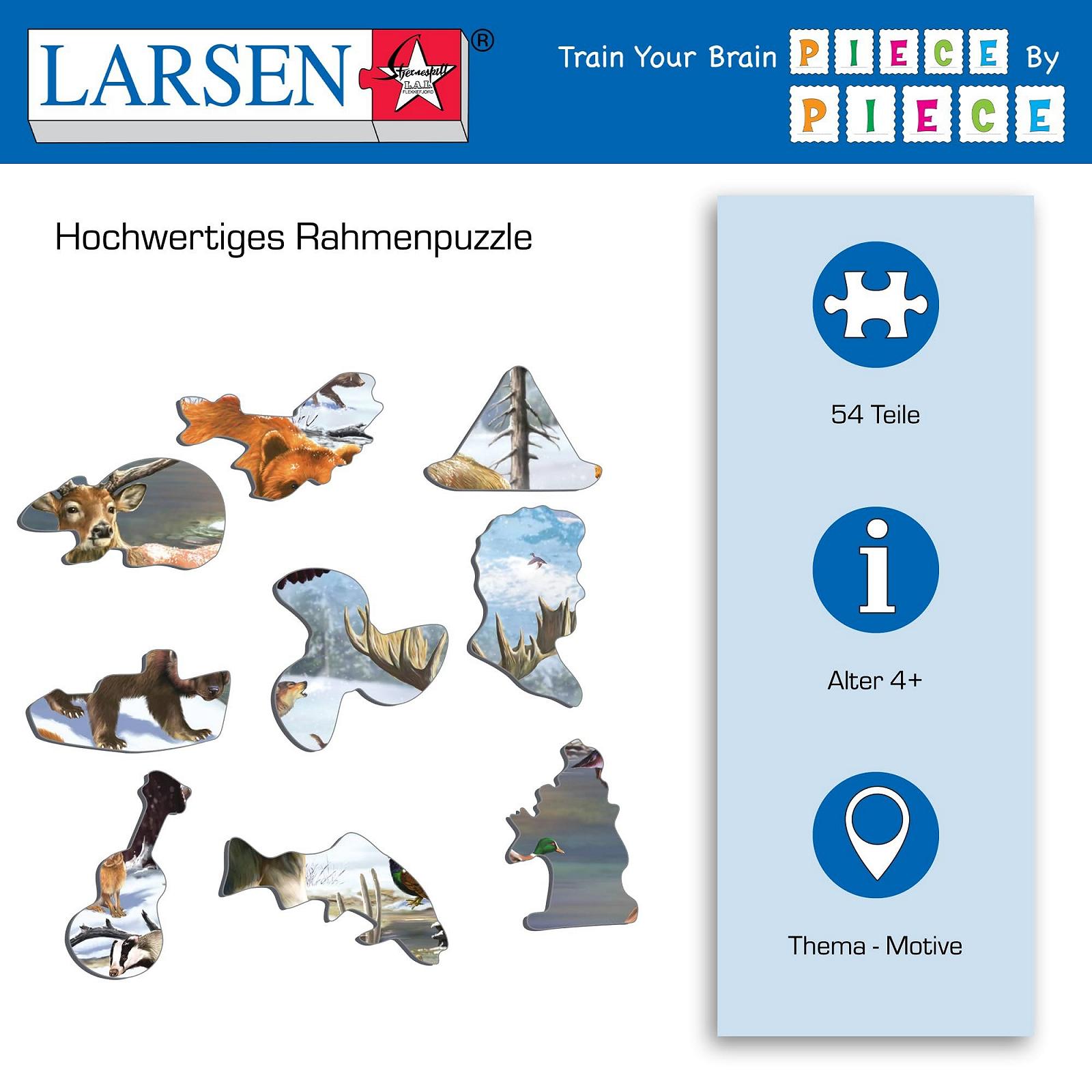 Пазл Larsen FH32 Northern Forest 54 деталі, фото №3 Пазл Larsen FH32 Northern Forest 54 деталі, фото №3