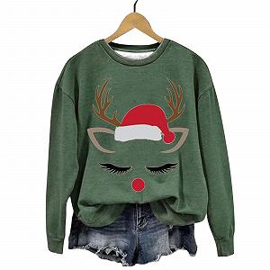 Женский Рождественский Свитшот Рождественский Топ Женская Одежда Мода Повседневный Рождественский Принт Круглый Вырез Без Капюшона Милая Длинная Рубашка цена на synthetic.ua - Фото 1 Женский Рождественский Свитшот Рождественский Топ Женская Одежда Мода Повседневный Рождественский Принт Круглый Вырез Без Капюшона Милая Длинная Рубашка synthetic.ua - Фото 1