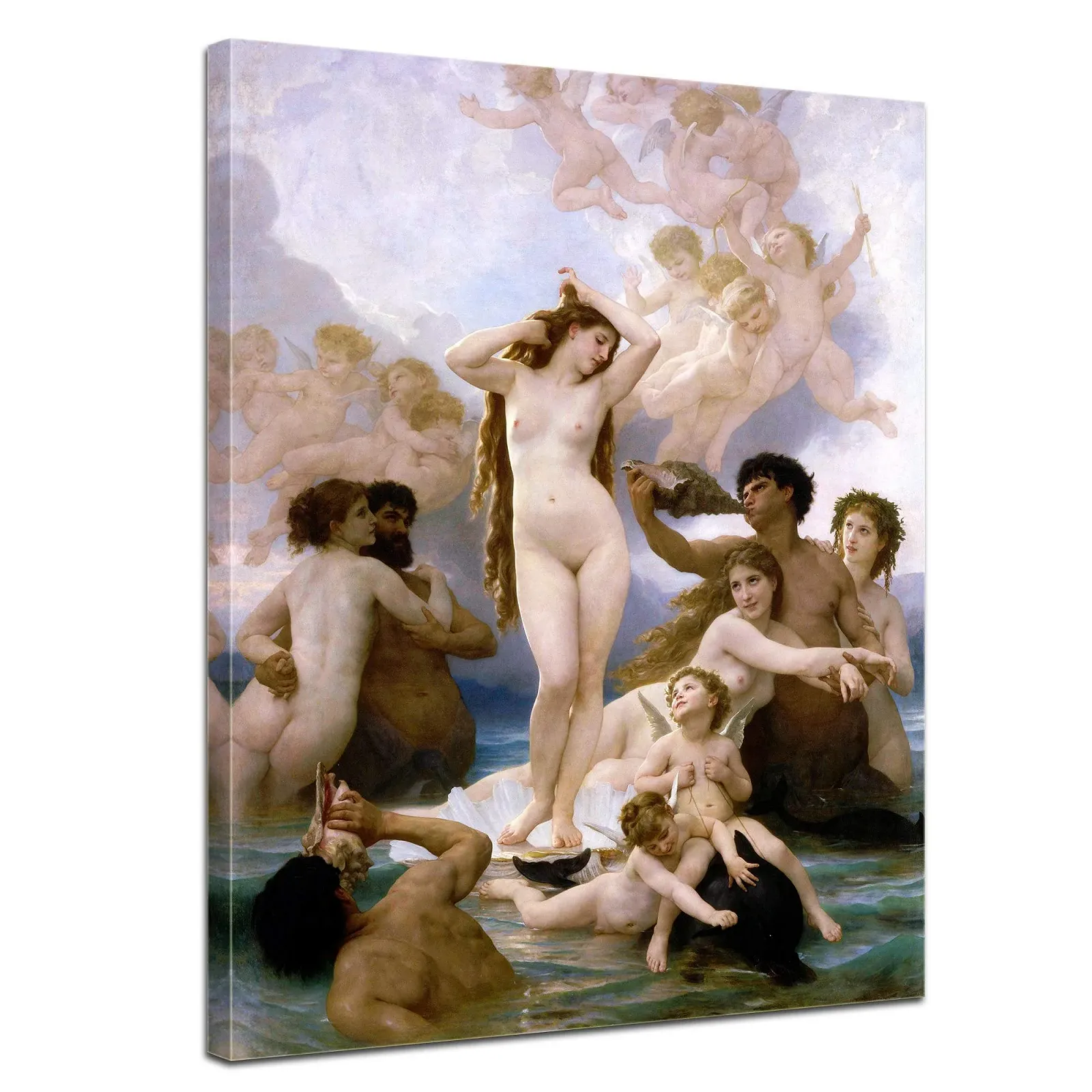 Картина на полотні Bilderdepot24 William-Adolphe Bouguereau Birth of Venus 50 x 70 см 181049, фото №1 Картина на полотні Bilderdepot24 William-Adolphe Bouguereau Birth of Venus 50 x 70 см 181049, фото №1