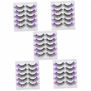 Штучні вії Angoily 25 Пурпурові - Фото 1