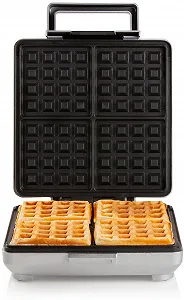 Вафельница DOMO DO9250W / 4 вафель / 1600 Вт / Серебристая synthetic.ua - Фото 1