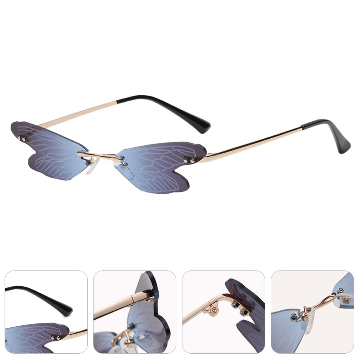 Солнцезащитные очки PACKOVE 2 шт. Dragonfly Металлические пляжные, фото №4