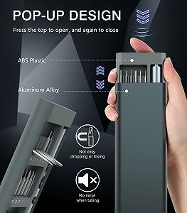 Міні-набір викруток Housolution 62 в 1 електрична з магнітною прецизійною викруткою та LED, 58 штук, для ремонту мобільного телефону, ноутбука, сірий ціна на synthetic.ua - Фото 1 Міні-набір викруток Housolution 62 в 1 електрична з магнітною прецизійною викруткою та LED, 58 штук, для ремонту мобільного телефону, ноутбука, сірий synthetic.ua - Фото 1