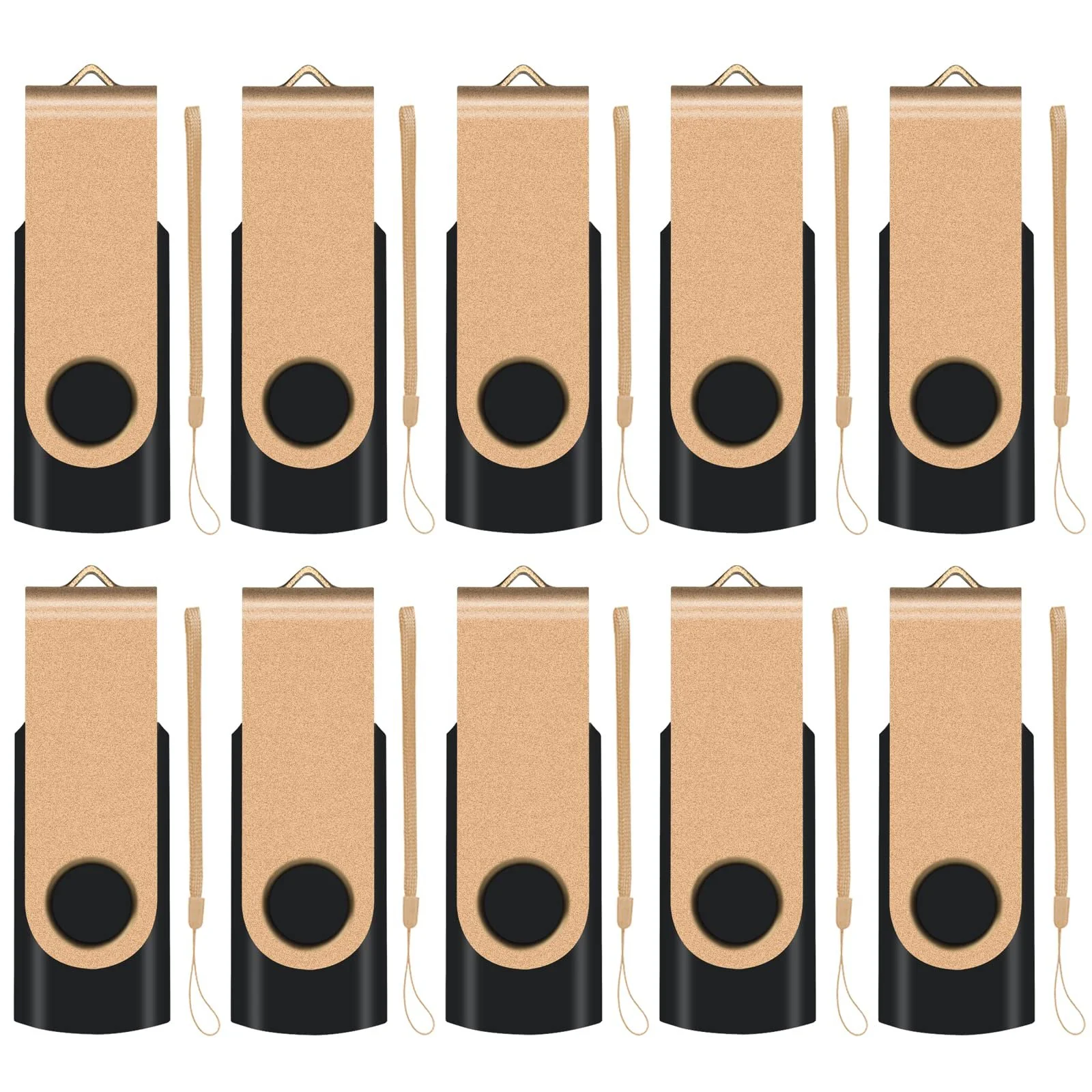 USB-флеш-накопичувач EASTBULL 2.0 8 GB Gold (упаковка 10 шт.), фото №1 USB-флеш-накопичувач EASTBULL 2.0 8 GB Gold (упаковка 10 шт.), фото №1