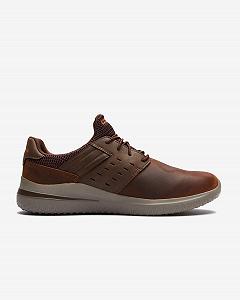Кроссовки Skechers Delson 3.0 Ezra коричневые synthetic.ua - Фото 1