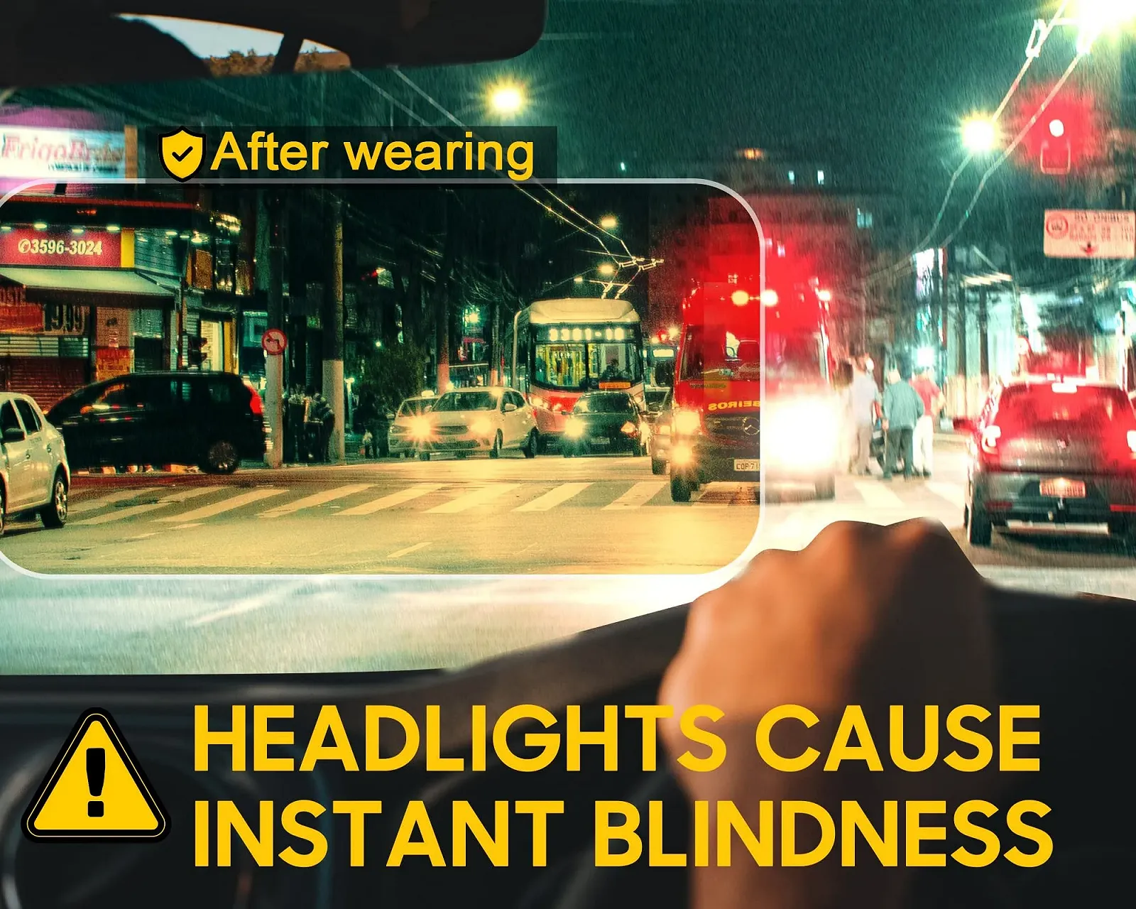 Поляризовані окуляри для нічного водіння TJUTR для жінок і чоловіків, UV400, фото №2