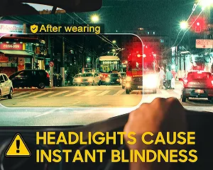 Поляризованные очки для ночного вождения TJUTR для мужчин и женщин, UV400 synthetic.ua - Фото 1