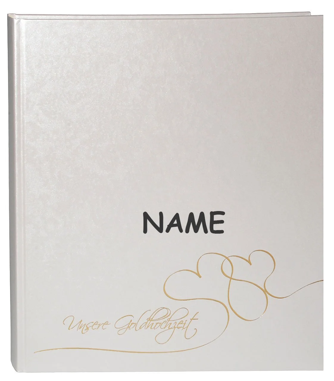 Фотоальбом XL Unsere GoldHochzeit с именами - для вклеивания - пустой - большой до 336 фотографий, фото №1