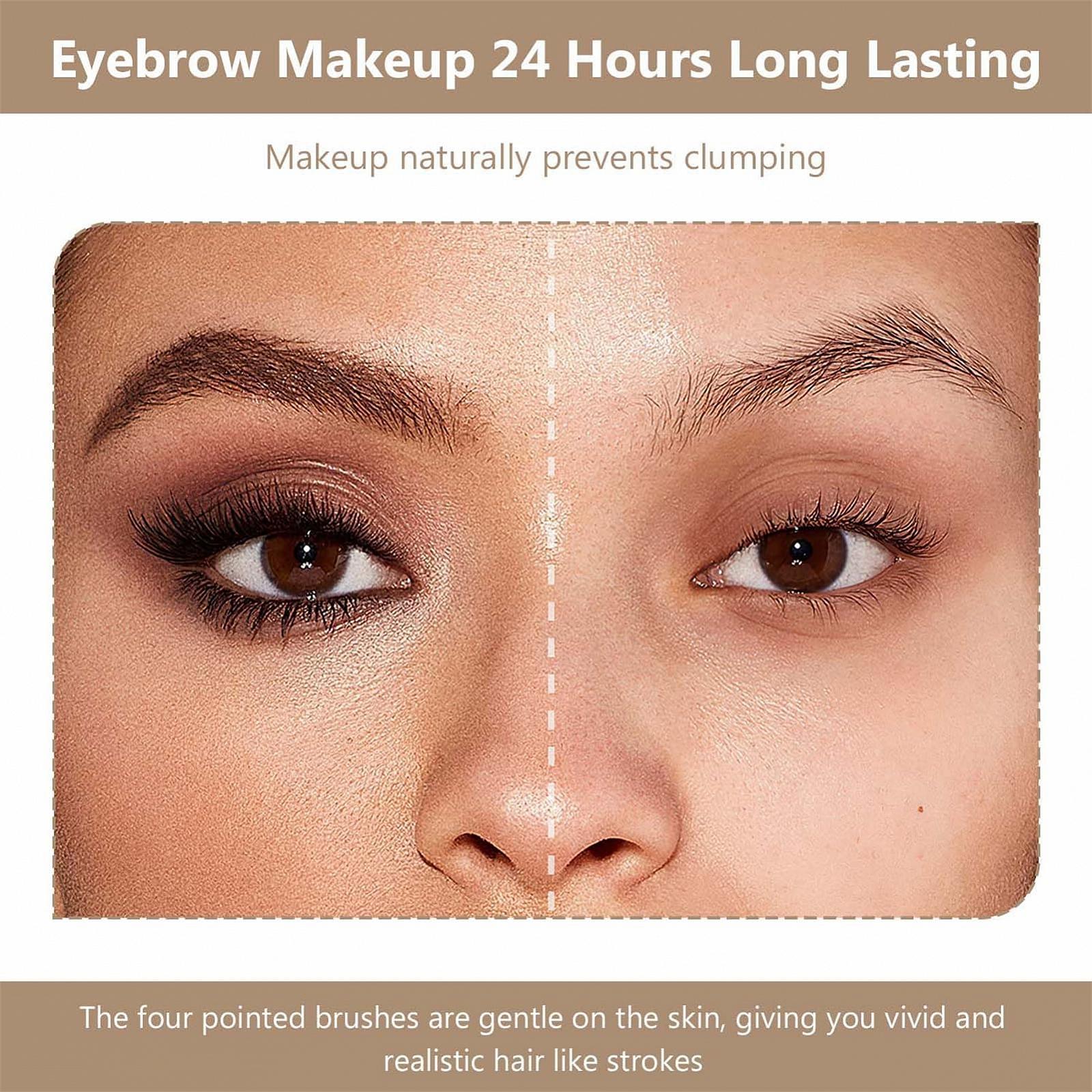 Олівець для брів Glowly Secret Водостійкий Натуральний Тату-олівець 3D 4 кінчики Світло-коричневий, фото №3 Олівець для брів Glowly Secret Водостійкий Натуральний Тату-олівець 3D 4 кінчики Світло-коричневий, фото №3