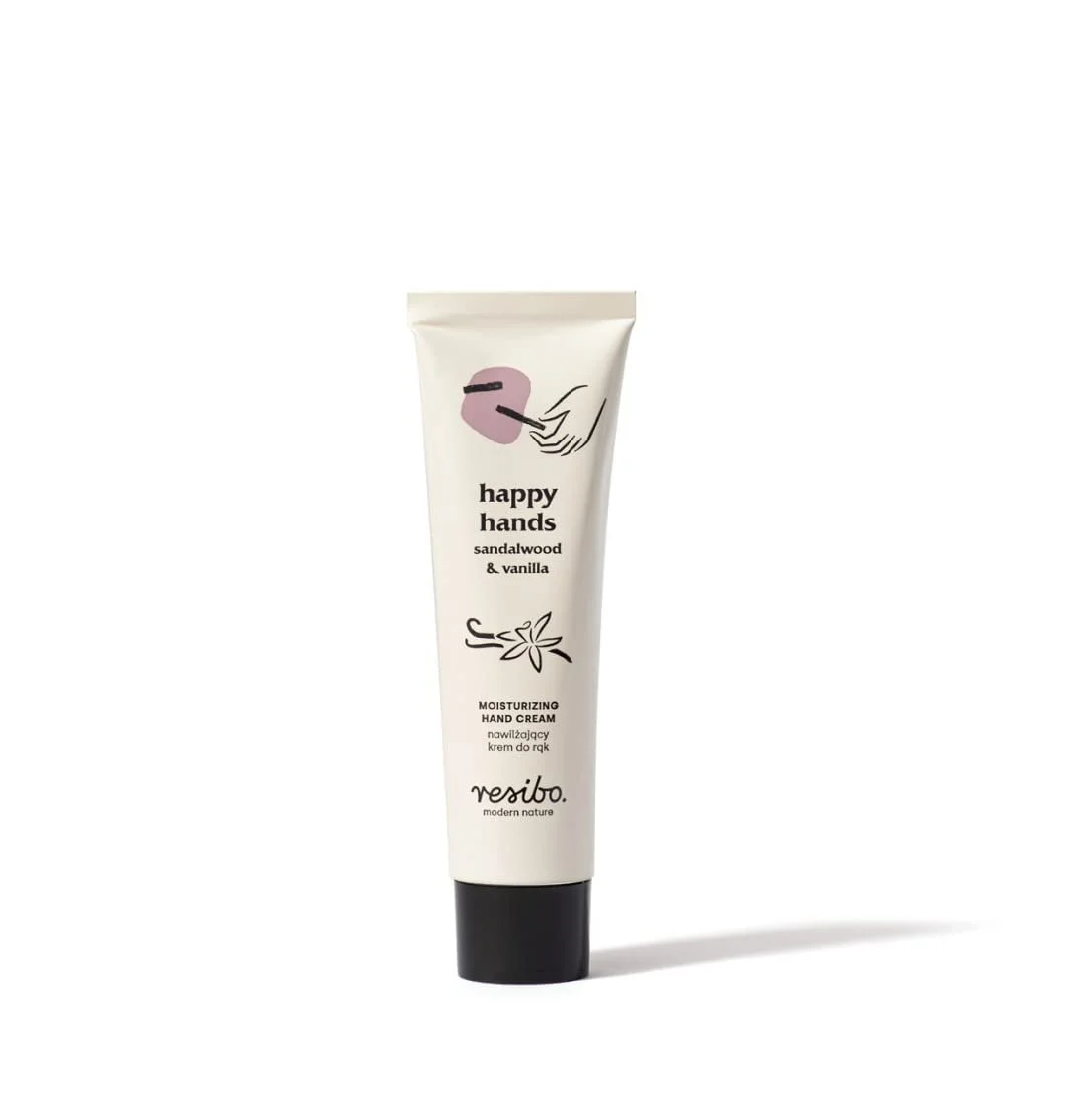 Крем для рук RESIBO Happy Hands Ваніль та Сандалове дерево 50 мл, фото №1