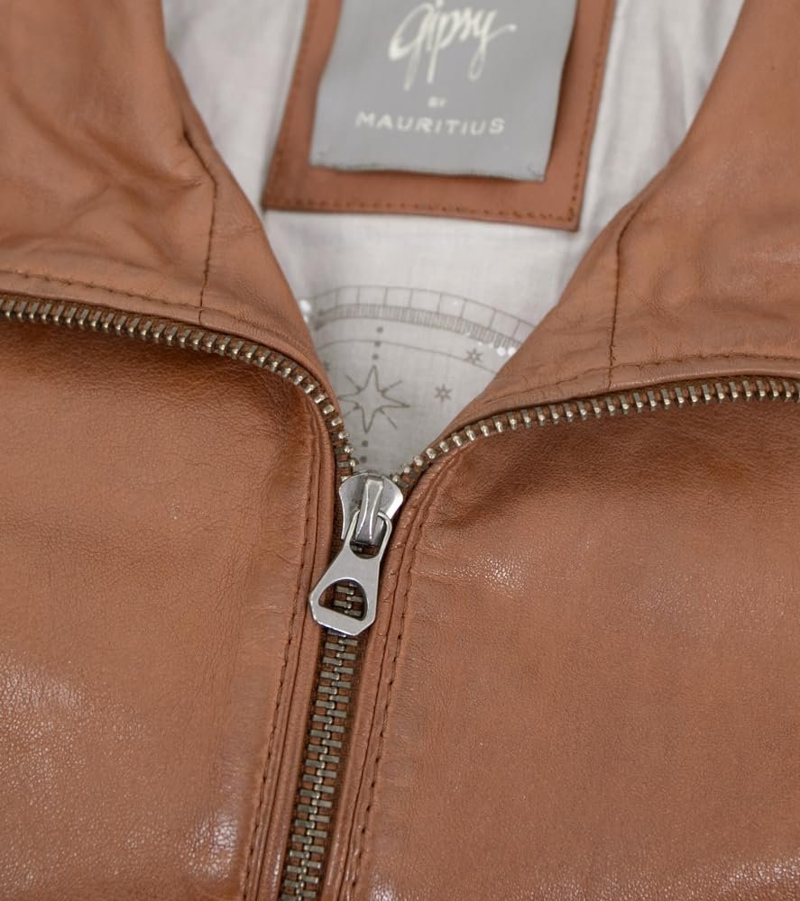 Кожаная куртка Gipsy by Mauritius Lamb Nappa Cognac, фото №7
