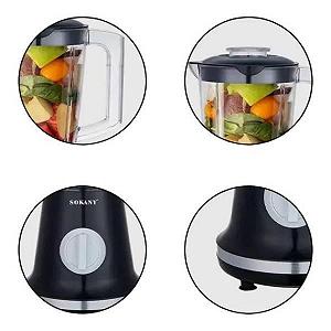 Блендер с кофемолкой 1,5л 500Вт SOKANY SK-JB-181 Черный - Фото 1