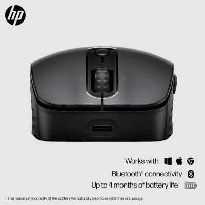 Мышка HP 690 Rechargeable Bluetooth Black (7M1D4AA), фото №2