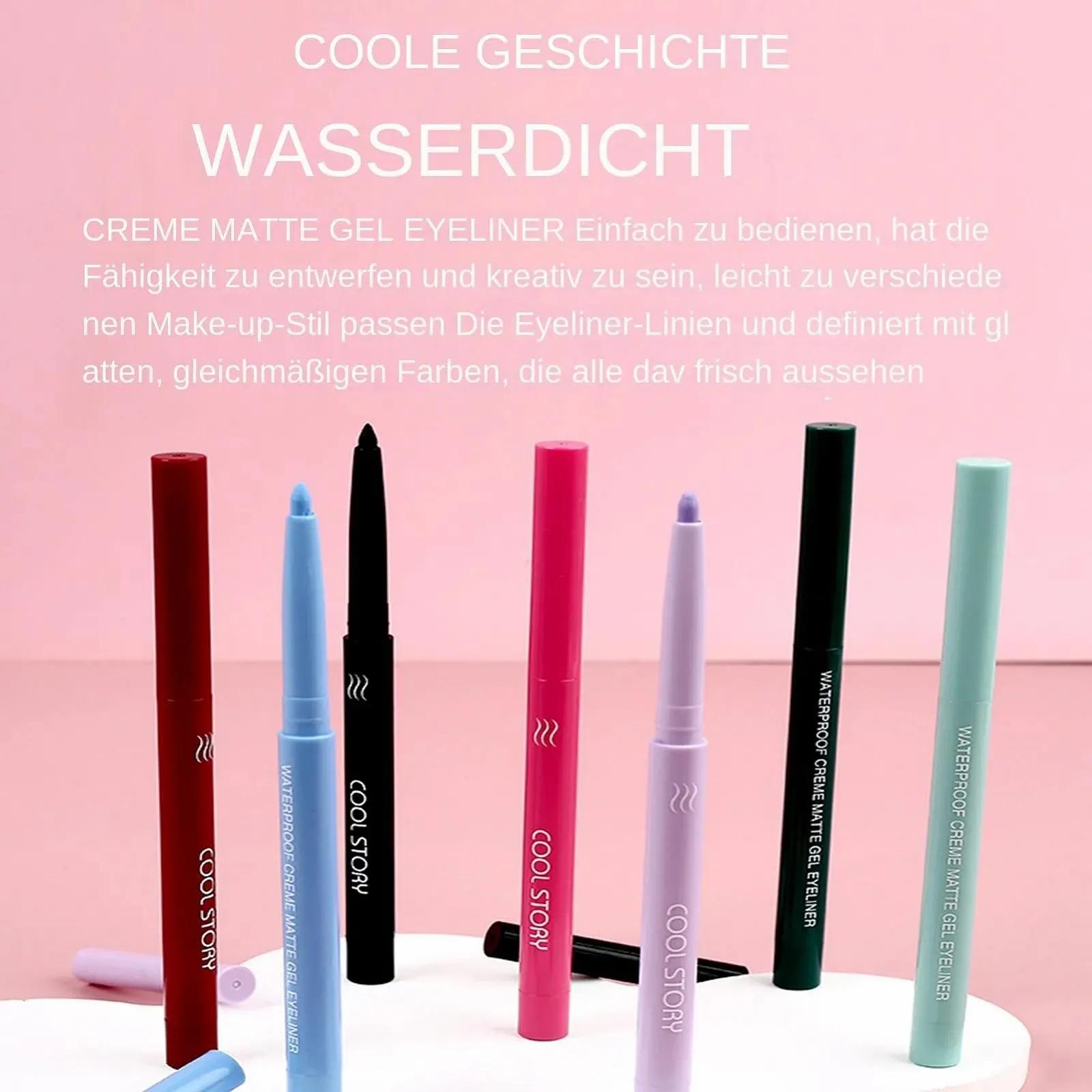 Набір підводок для очей різнокольоровий, Водостійка матова, фото №2 Набір підводок для очей різнокольоровий, Водостійка матова, фото №2