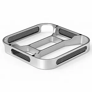 Настольная подставка для малого компьютера 2024 Прочная алюминиевая основа с теплоотводом Пылезащитный держатель Пылезащитная настольная подставка для компьютера - Фото 1